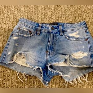 Abercrombie & Fitch Destroyed Denim Jean Shorts